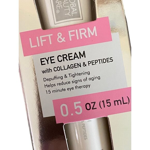 SET of (3) Global Beauty Care Lift & Firm Eye Cream with Collagen & Peptides NIB - Picture 4 of 9